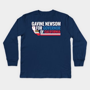 Gavin Newsom for Governor of California Kids Long Sleeve T-Shirt